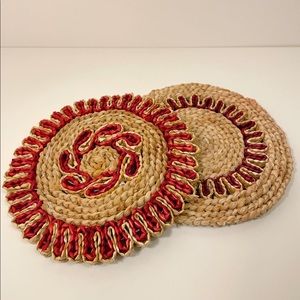 SOLD - Wicker Trivets